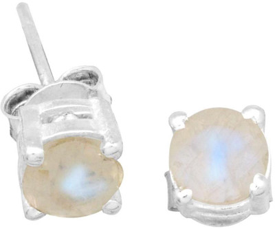 

YugshaJewels Elegant YJE-1968 Moonstone Sterling Silver Stud Earring
