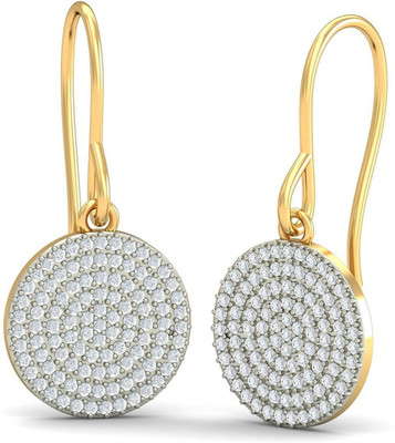 

Anopchand Tilokchand Jewellers Post & Butterfly Cubic Zirconia Silver Dangle Earring