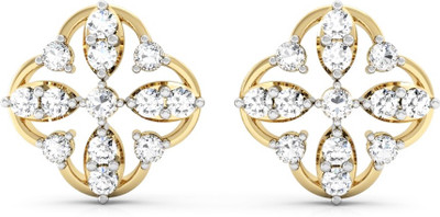 

Vachya Era Yellow Gold 18kt Diamond Stud Earring(Yellow Gold Plated)