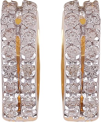 

Jisha Romance Diamond Yellow Gold 18kt Diamond Hoop Earring