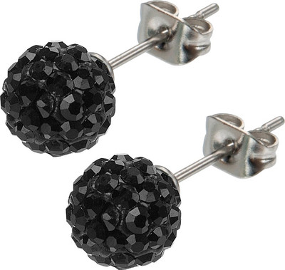 

Inox Jewelry 8mm Ferido Crystal Ball Crystal Stainless Steel Stud Earring