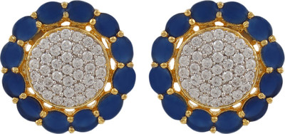 

Affinity Beautiful Floral Cubic Zirconia Alloy, Silver Stud Earring