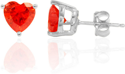 70% OFF on Exxotic Jewelz Fashion Heart Cubic Zirconia Silver Stud Earring 70% OFF on Exxotic Jewelz Fashion Heart Cubic Zirconia Silver Stud Earring