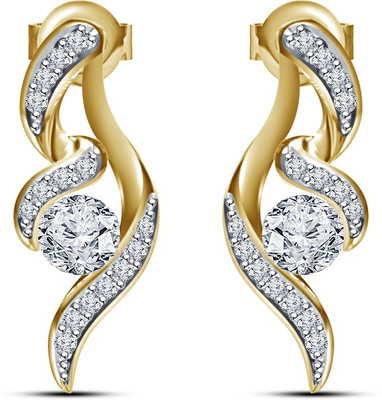 

Vorra Fashion Fancy Design Cubic Zirconia Sterling Silver Stud Earring