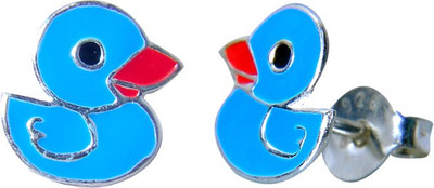 

Abhooshan Tiny Tots Sterling Silver, Enamel Stud Earring