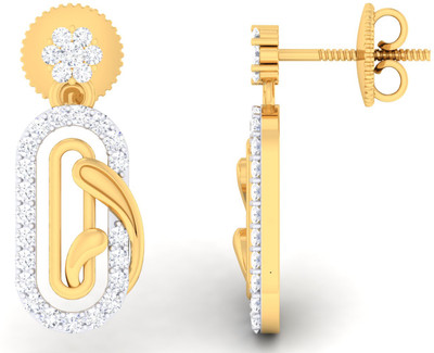 

Jisha The Taashi Yellow Gold 18kt Diamond Drop Earring