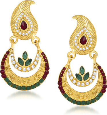

Meenaz Fancy Kundan Designer Cubic Zirconia Alloy Chandelier Earring