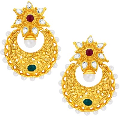 

Sukkhi Incredible Chandbali Gold Plated AD Alloy Chandbali Earring