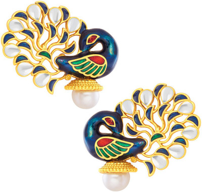 

Sukkhi Artistically Peacock Alloy Drop Earring