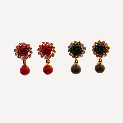 

Nisa Pearls Pearl Alloy Earring Set