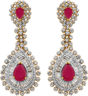

Alysa Cubic Zirconia, Ruby Alloy Drop Earring