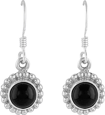 

Zivah Contemporary Black Stone Onyx Sterling Silver Dangle Earring