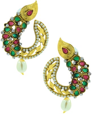 the jewelbox Ethnic Filigree Brass Stud Earring