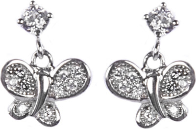 

Mistos Hanging Stone Jewelery Cubic Zirconia Sterling Silver Drop Earring
