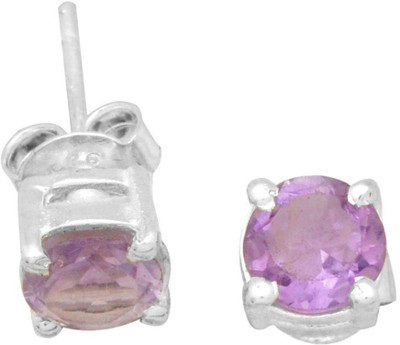 

YugshaJewels Elegant YJE-1961 Amethyst Sterling Silver Stud Earring