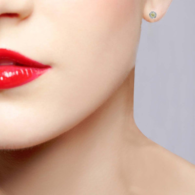 

Kiara Jewellery Purva Swarovski Zirconia Sterling Silver Stud Earring