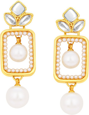 

Sukkhi Charming Gold Plated Kundan Alloy Drop Earring