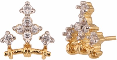 Efulgenz Style Diva Cubic Zirconia Alloy Stud Earring