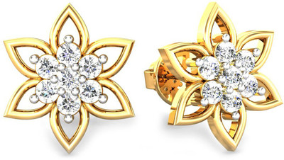 

Samaira Gem and Jewelery Spring Sparkle Yellow Gold 14kt Swarovski Crystal Stud Earring