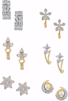 

Archi Collection Style Diva Cubic Zirconia Alloy Earring Set