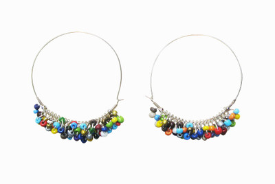 

Juhi Malhotra Beaded love Ceramic Hoop Earring