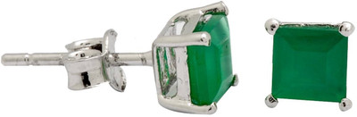 YugshaJewels Elegant YJE-1094 Onyx Sterling Silver Stud Earring