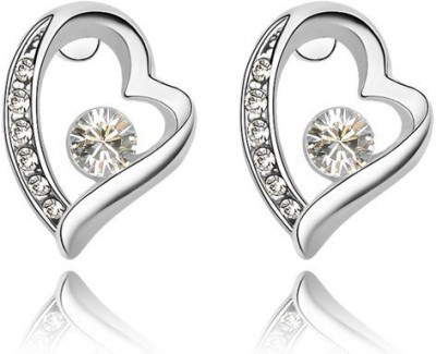 Silver Shoppee Designer Cubic Zirconia, Crystal Alloy Stud Earring