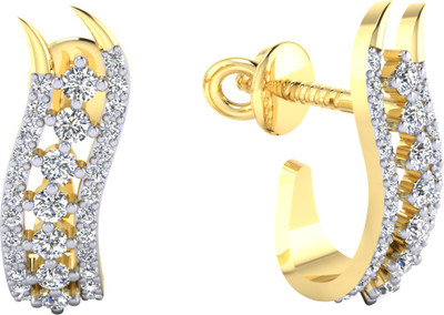 

Samaira Gem and Jewelery Spring Sparkle Yellow Gold 14kt Swarovski Zirconia Stud Earring