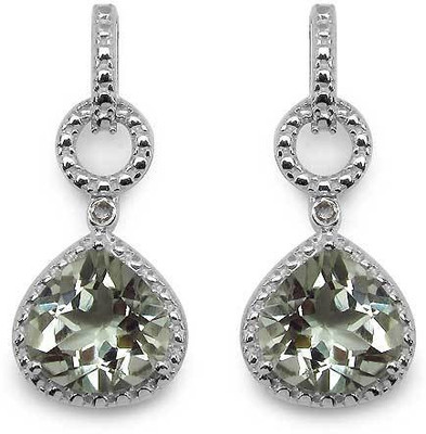

Johareez Floral Amethyst Brass Clip-on Earring