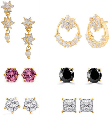 

Parinaaz Style Diva Cubic Zirconia Alloy Earring Set