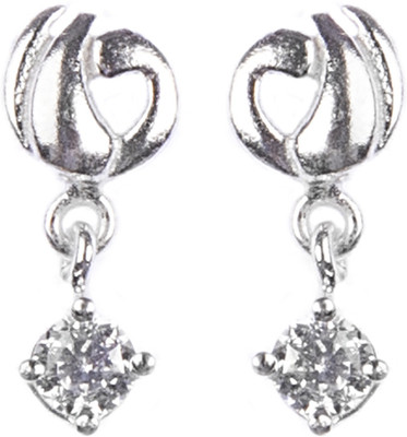 

Mistos Hanging Stone Jewelery Cubic Zirconia Sterling Silver Drop Earring