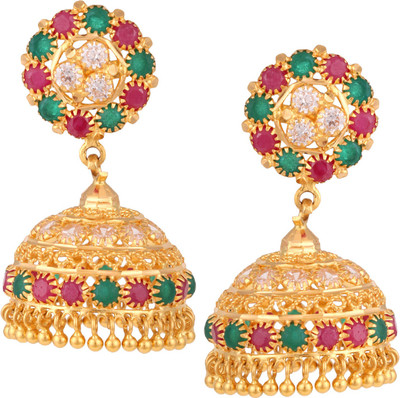 

ZKD Jewels Detachable Yellow Gold 22kt Jhumki Earring