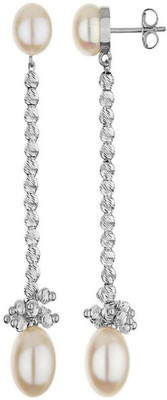 

Kamal Jeweller Puja Swarovski Crystal Sterling Silver Drop Earring