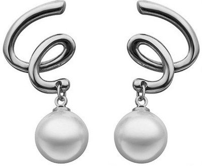 Silver Shoppee Mysterious Me Pearl Alloy Drops & Danglers