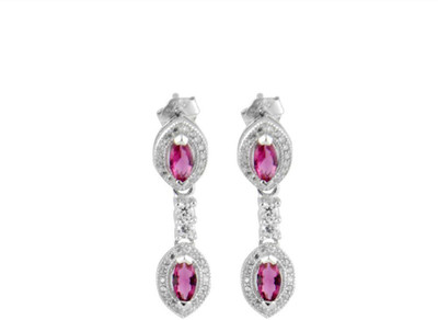 

Elotic Sparkle Thirty Five Cubic Zirconia Silver Drop Earring