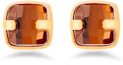 

Jazz Jewellery Red Stone Studded Gold Toned Earring Pair Alloy Drop Earring