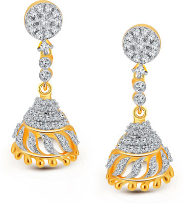 

Vighnaharta Traditional Cubic Zirconia Alloy Jhumki Earring