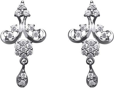 CLARA Diamond Look Swarovski Crystal Sterling Silver Drops & Danglers