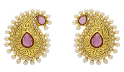Hyderabad Jewels Pearl Copper Stud Earring Hyderabad Jewels Earrings