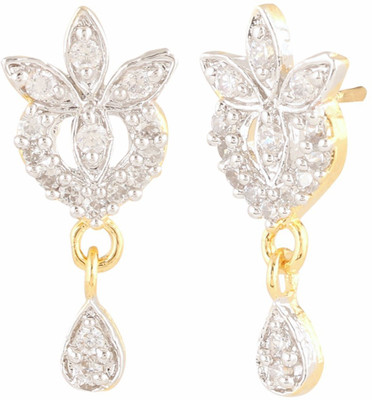 Efulgenz Colour Spark Cubic Zirconia Alloy Stud Earring