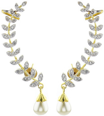 Styylo Jewels Diva Style Cubic Zirconia Alloy Cuff Earring