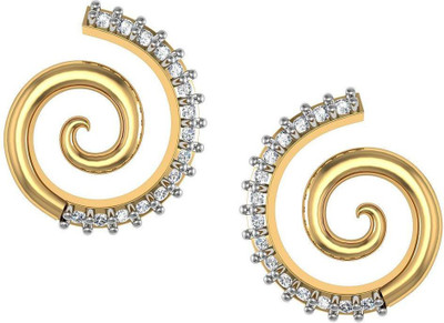

Avsar VARSHA Yellow Gold 14kt Swarovski Crystal Stud Earring