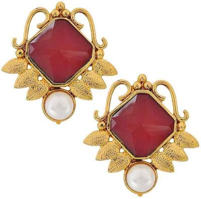 

the jewelbox Filigree Geometric Copper Stud Earring