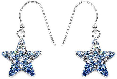 

Johareez Beautiful Crystal Sterling Silver Dangle Earring