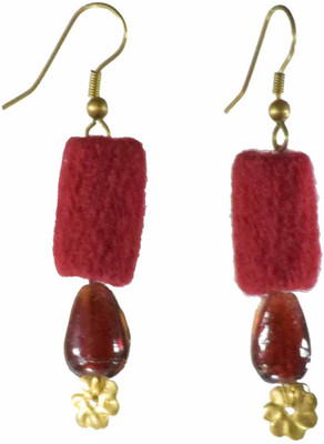 

Ba No Batwo sikka Cotton Dori, Plastic Dangle Earring