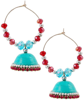 

Halowishes Beautiful Hancrafted Baali Jhumka Paper Clip-on Earring