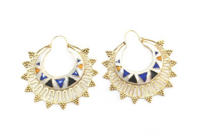 

Fashion Pitaraa Color Spark Copper Chandbali Earring