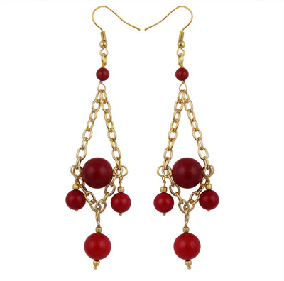 Pearlz Ocean Graceful Coral Alloy Dangle Earring