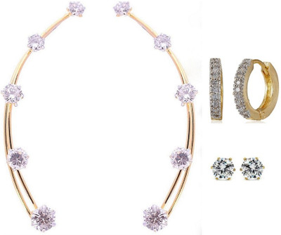 Jewels Gehna Cubic Zirconia Alloy Earring Set