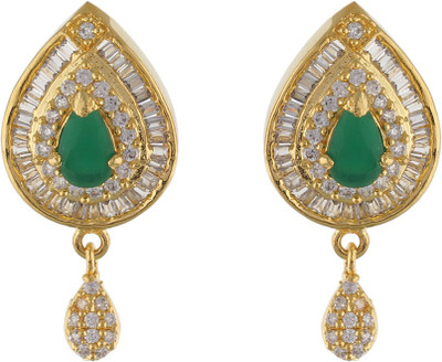 

Aarushi Fashionable Cubic Zirconia Alloy Chandbali Earring